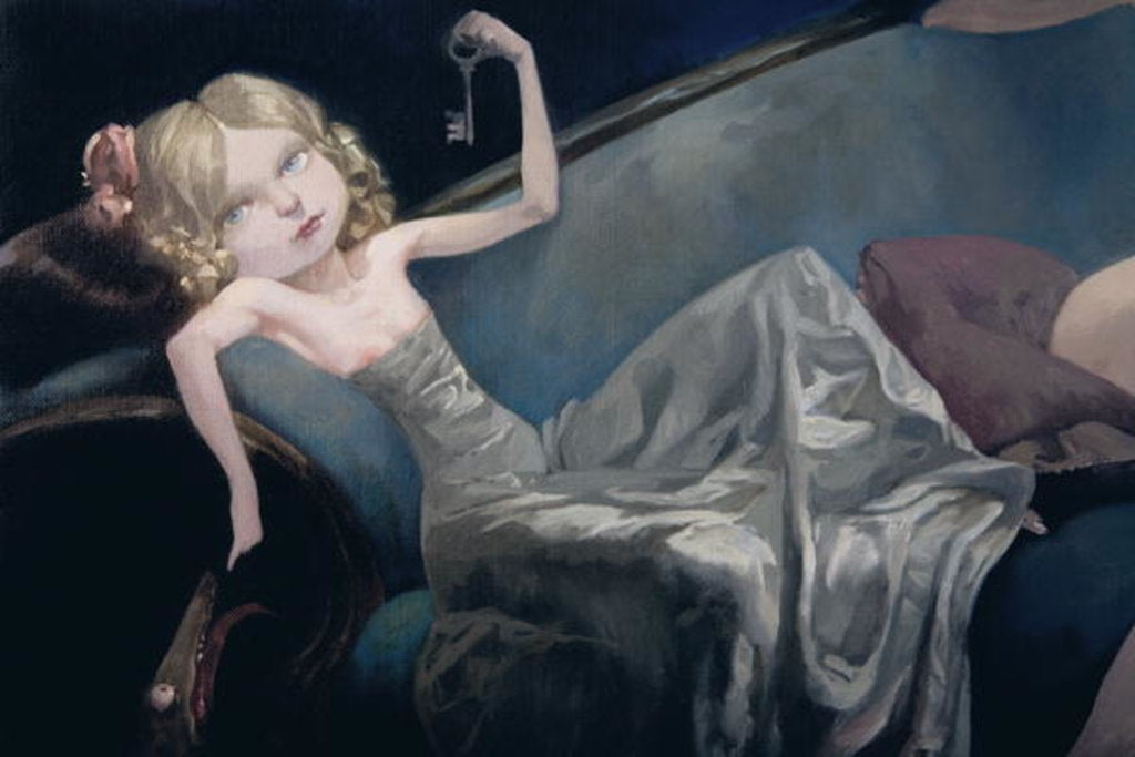 Detail of The Young Bride and her friends, detail by Daniel Cacouault