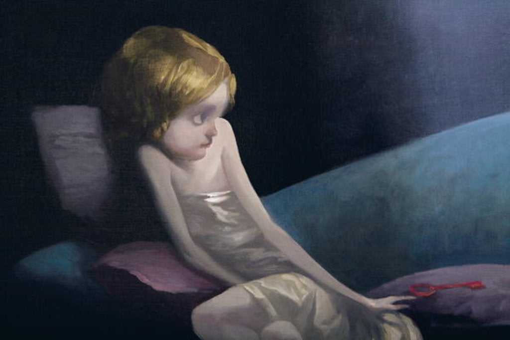 Detail of The Young Bride and the Dead Wives, detail by Daniel Cacouault