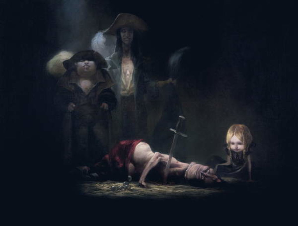 Detail of The death of Bluebeard by Daniel Cacouault