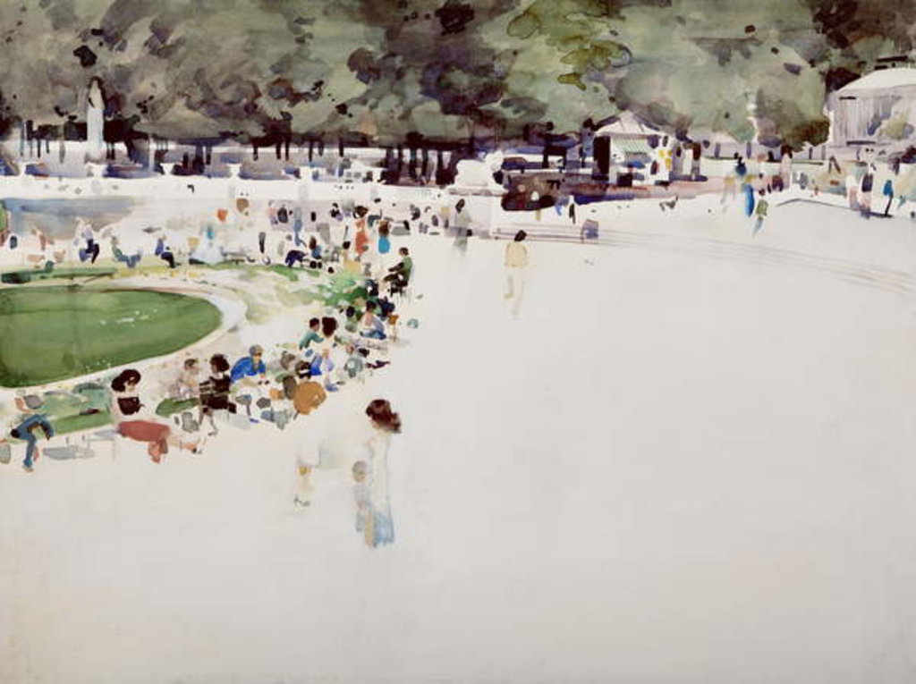 Detail of Garden of Luxembourg by Daniel Cacouault