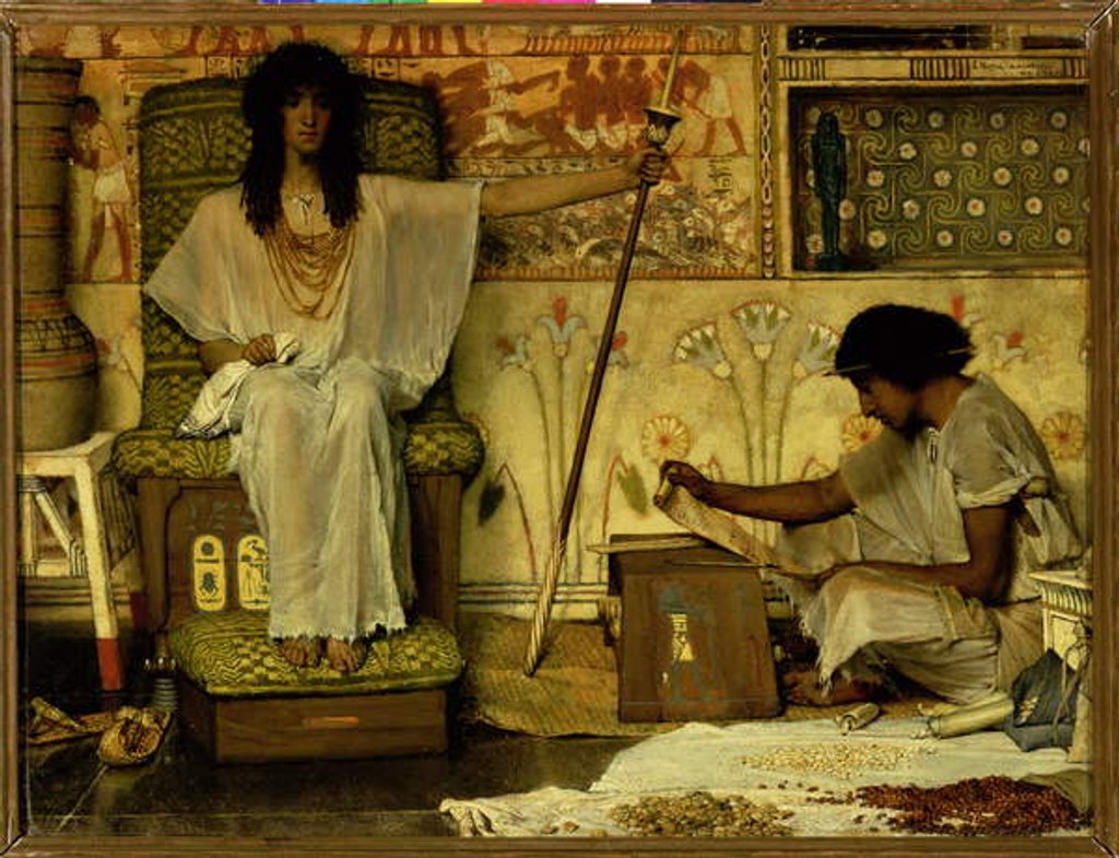 Detail of Joseph, Overseer of Pharaoh's Granaries, 1874 by Lawrence Alma-Tadema
