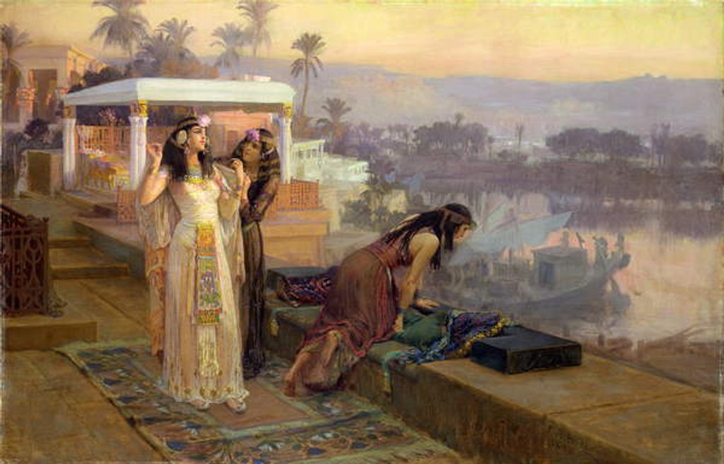 Detail of Cleopatra on the Terraces of Philae, 1896 by Frederick Arthur Bridgman