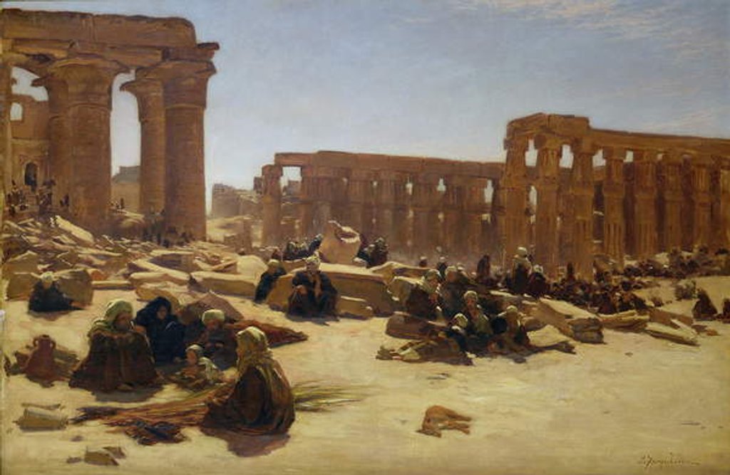 Detail of Ruins of the Temple at Luxor, c.1890 by Joseph Farquharson
