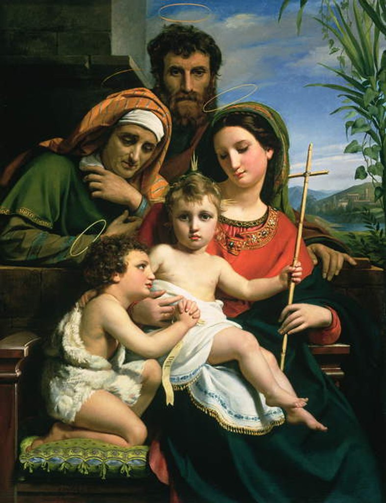 Detail of The Holy Family with Saints John the Baptist and Elizabeth, 1823 by Francois Joseph Navez