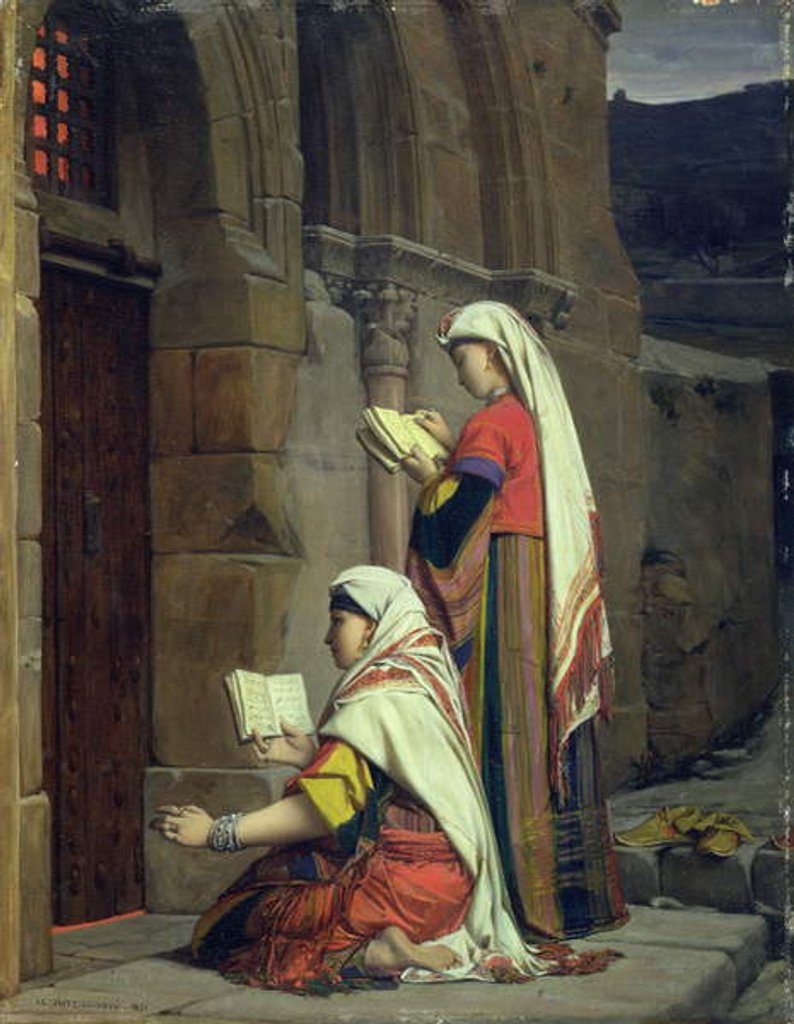 Detail of Christian Women at the Tomb of the Virgin, 1871 by Jean Jules Antoine Lecomte du Nouy