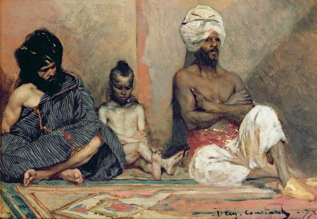 Detail of Seated Arabs, 1877 by Benjamin Constant