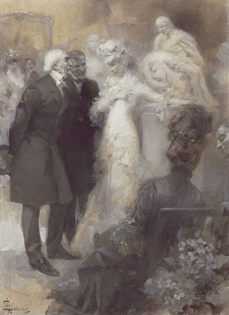 Detail of Sarah Bernhardt at the Paris Opera by Rene Lelong