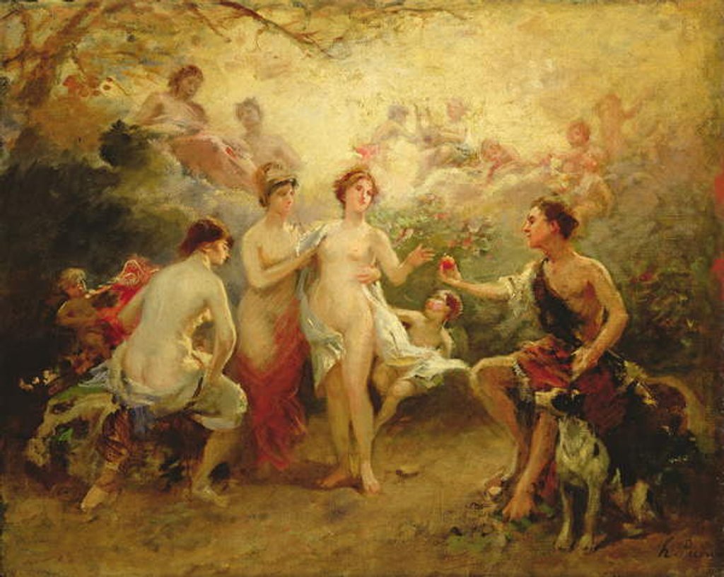 Detail of The Judgement of Paris by Henri Pierre Picou