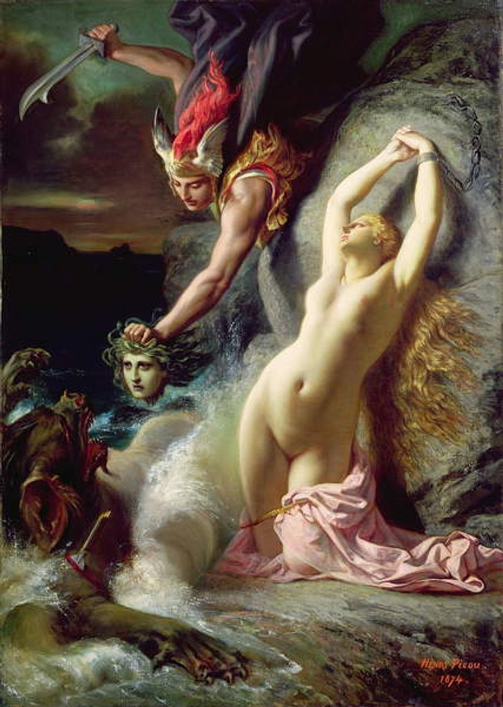 Detail of Andromeda Chained to the Rock, 1874 by Henri Pierre Picou