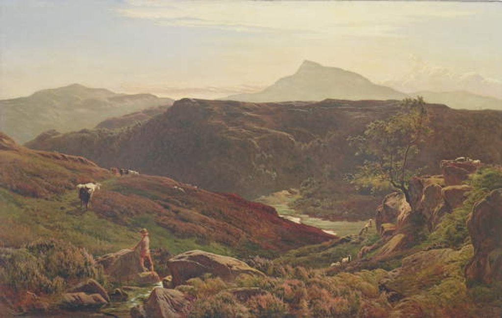 Detail of Moel Siabod from Capel Curmon, 1867 by Sidney Richard Percy