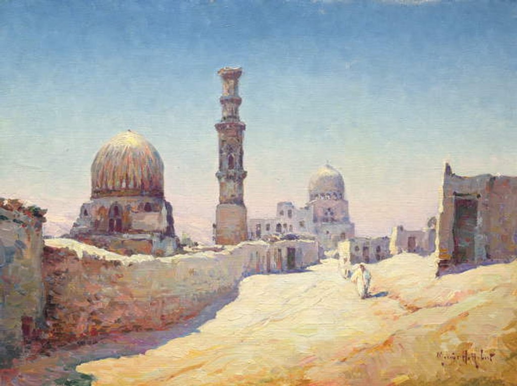 Detail of The Entrance to the Tombs of the Caliphs, Cairo by Hubert Robert