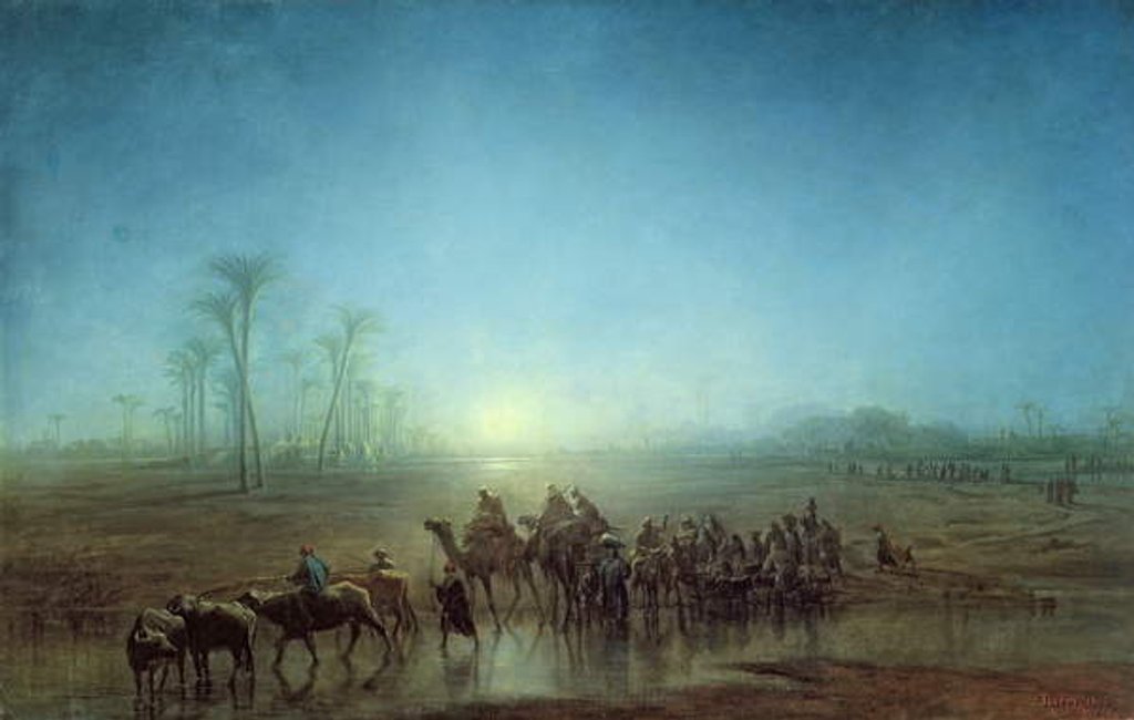 Detail of Caravan of Bedouins, 1863 by Francois Barry