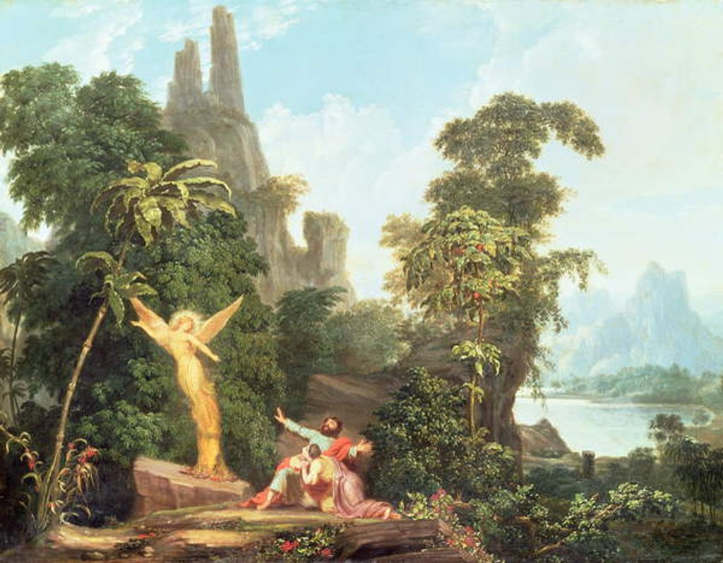 Detail of The Angel Appearing to Manoah by School American