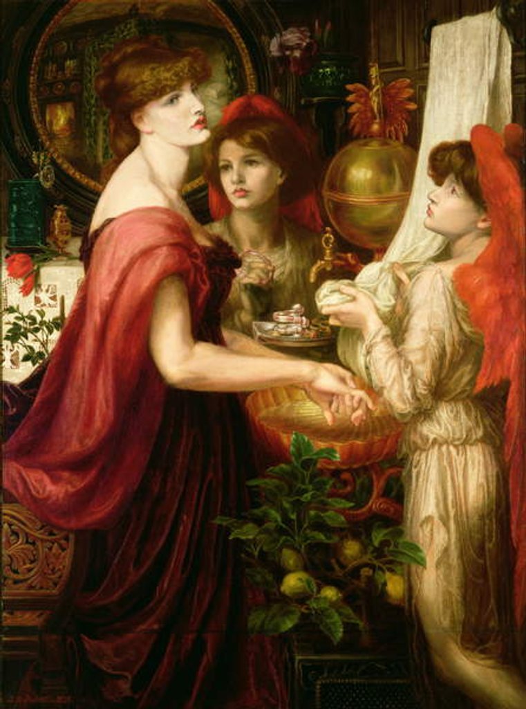 Detail of La Bella Mano, 1875 by Dante Gabriel Charles Rossetti