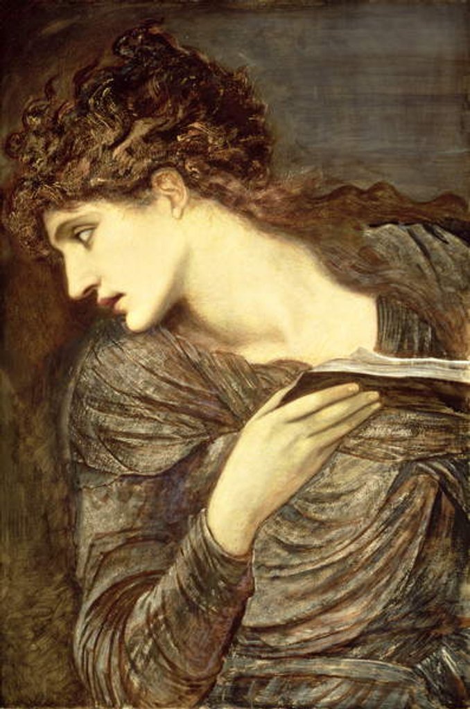 Detail of Study for the Head of Nimue in 'The Beguiling of Merlin', c.1873 by Edward Coley Burne-Jones