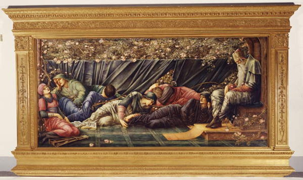 Detail of The Briar Rose: The Council Chamber, 1872-92 by Edward Coley Burne-Jones