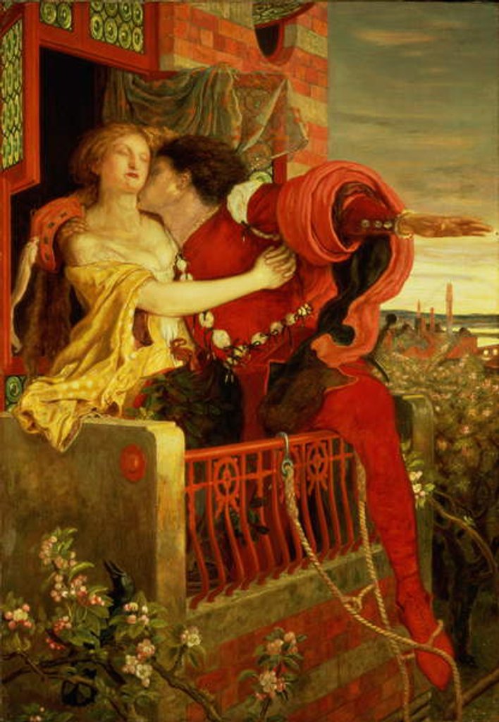 Detail of Romeo and Juliet, 1870 by Ford Madox Brown