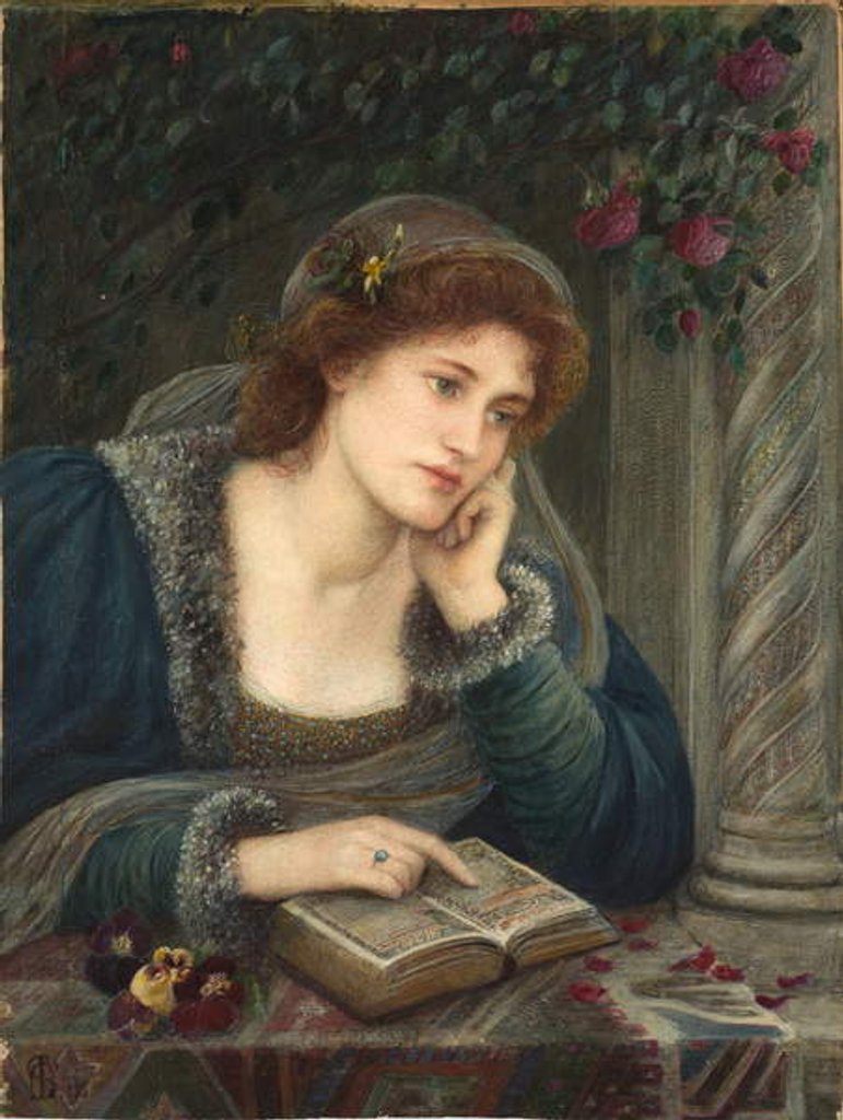 Detail of Beatrice, 1895 by Marie Spartali Stillman