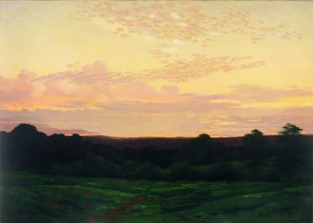 Detail of Evening, Somerset Valley, Pennsylvania, c.1898 by William Anderson Coffin