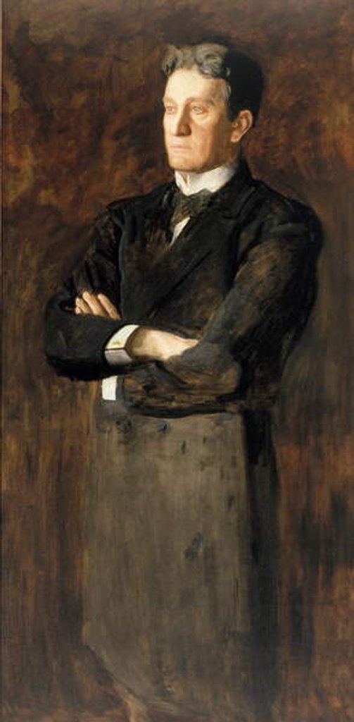 Detail of Dr. Thomas H. Fenton by Thomas Cowperthwait Eakins