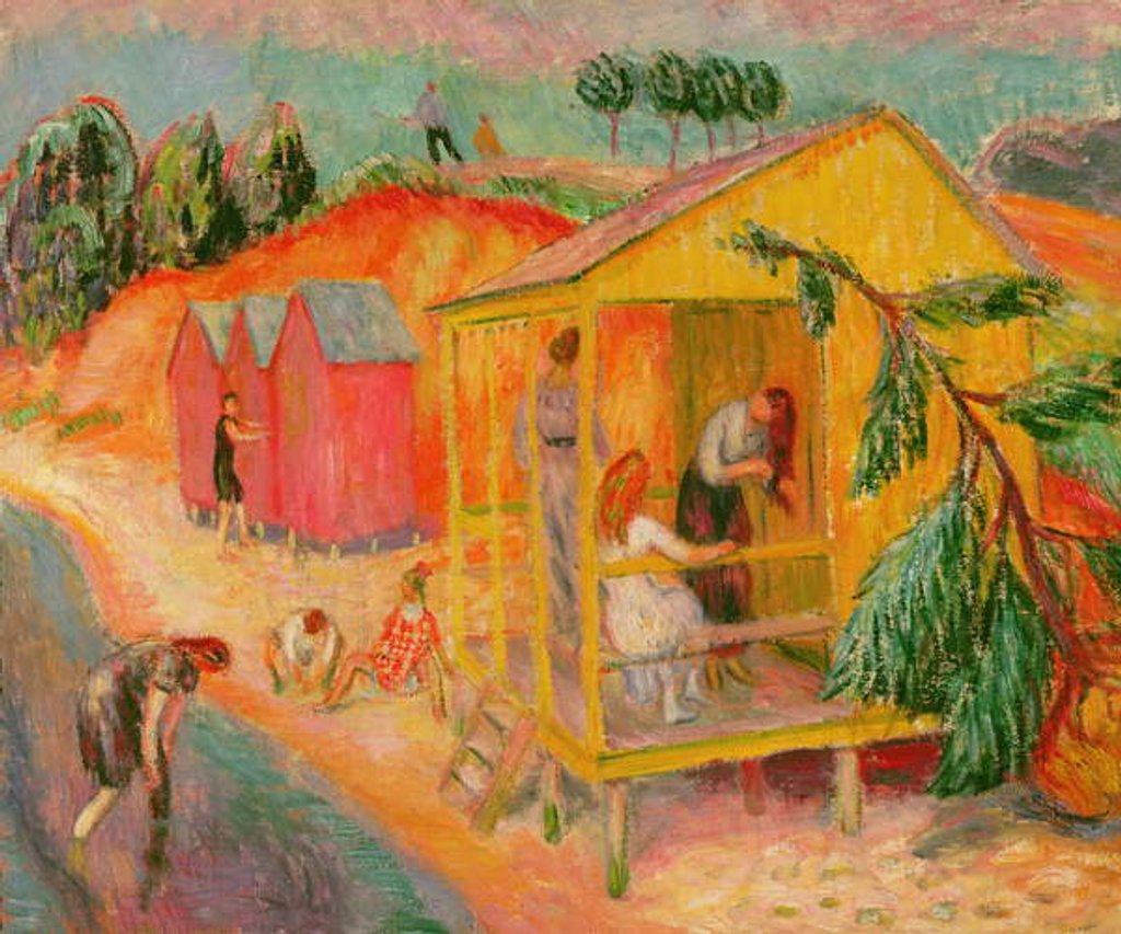 Detail of Bath Houses by William James Glackens