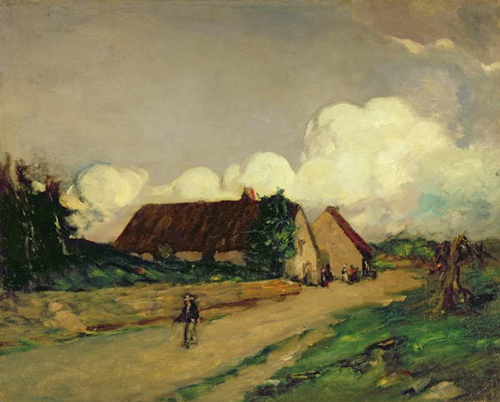 Detail of Old Brittany Farm Houses, 1902 by Robert Cozad Henri