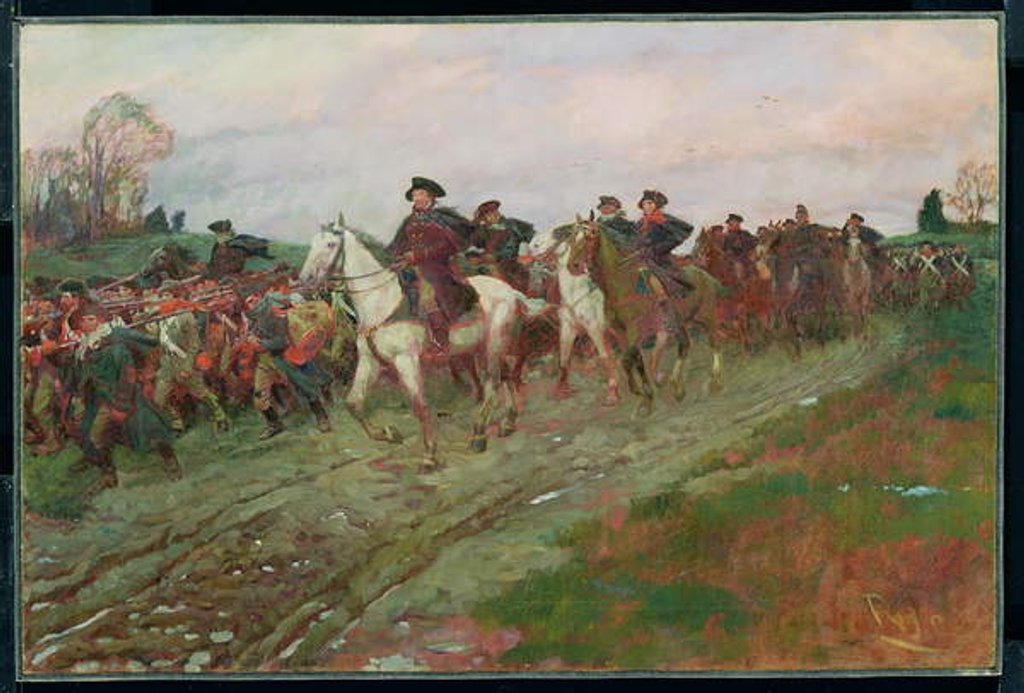 Detail of The Retreat through the Jerseys by Howard Pyle