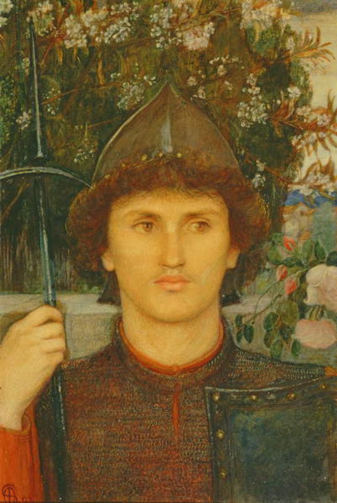 Detail of St. George, 1892 by Marie Spartali Stillman