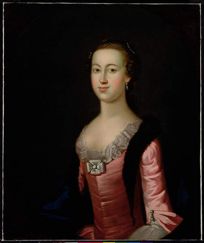 Detail of Ann Inglis, c.1757 by Benjamin West