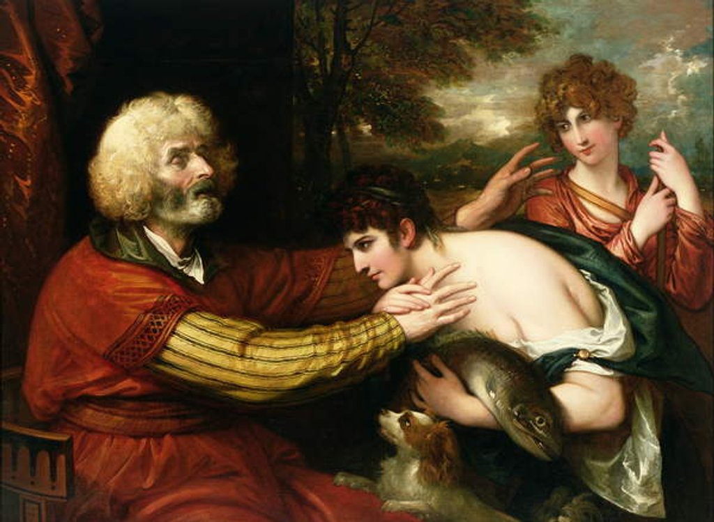 Detail of The Return of Tobias, 1803 by Benjamin West
