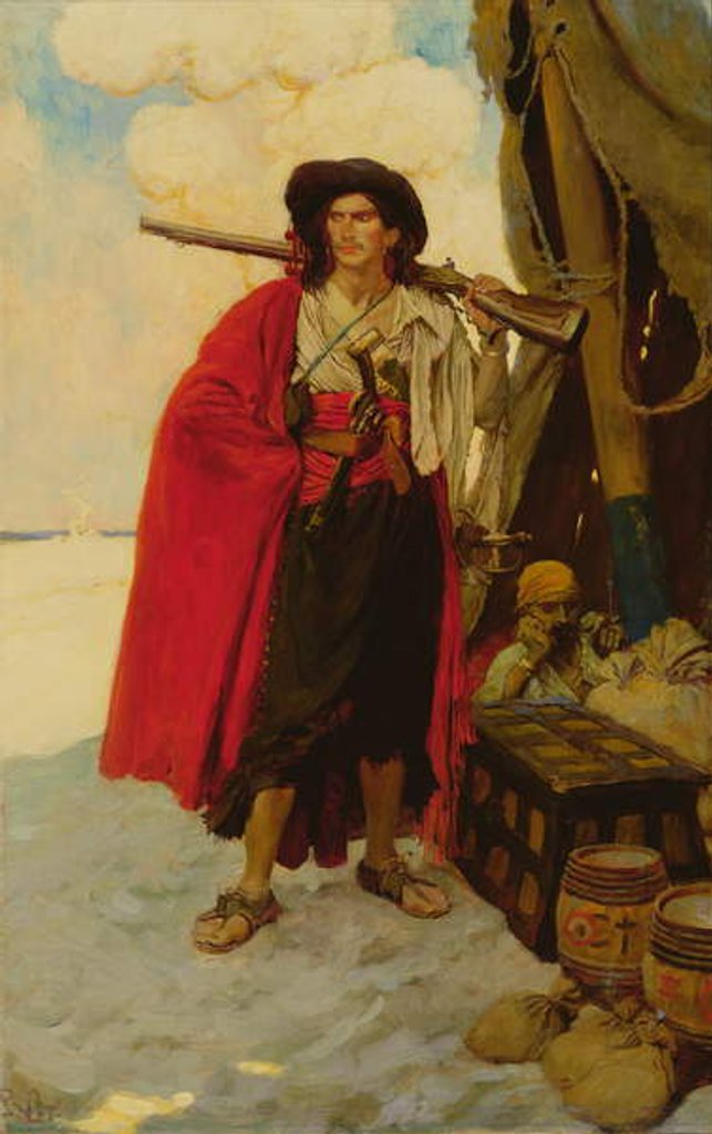 Detail of The Buccaneer Was a Picturesque Fellow by Howard Pyle