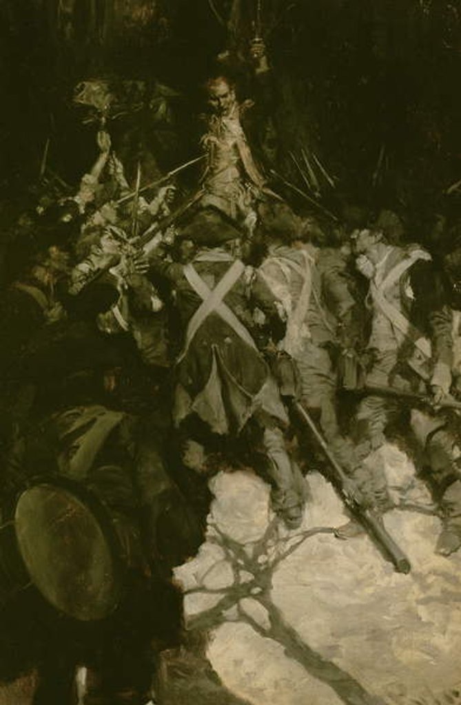 Detail of General Wayne Endeavoring to Quell the Mutiny of the Pennsylvania Regiments at Morristown, N.J. 1781 by Howard Pyle