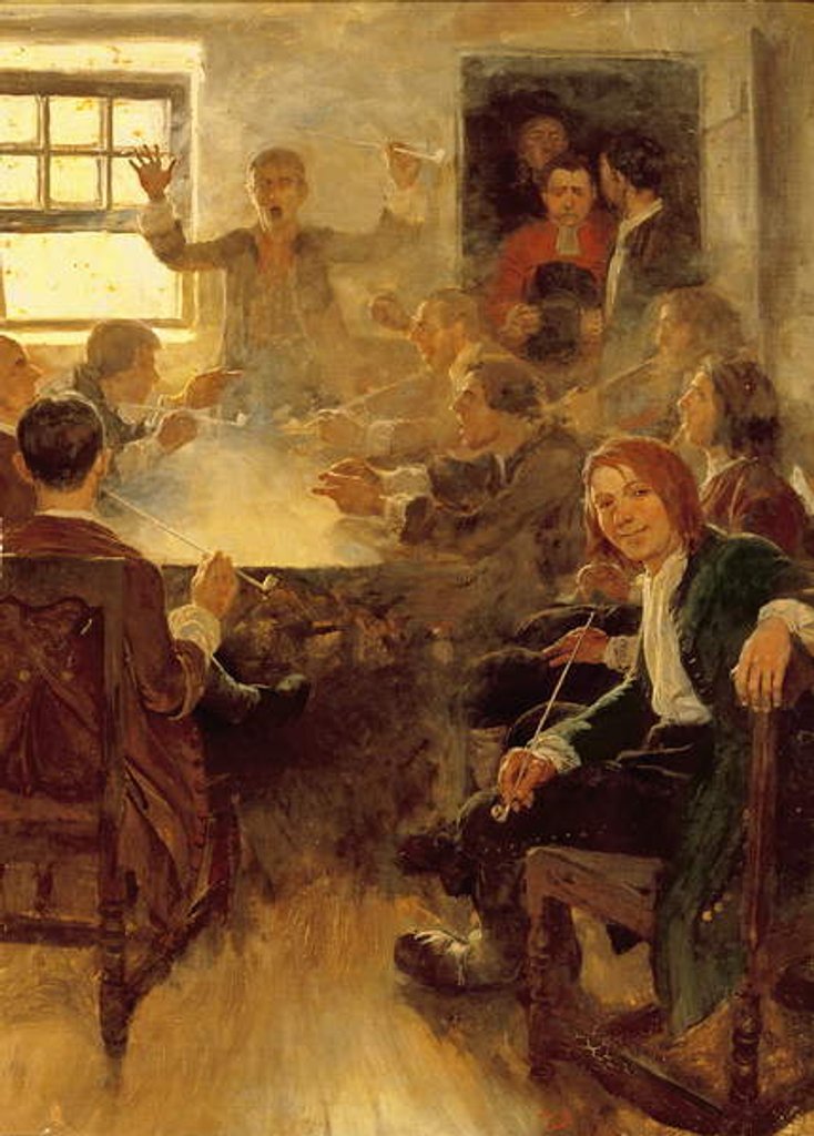 Detail of Undergraduate Life in 1679 by Howard Pyle