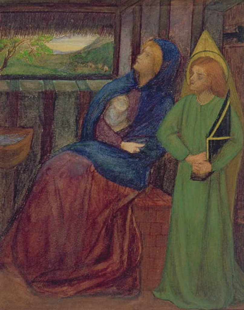 Detail of Holy Family, c.1856 by Elizabeth Eleanor Siddal
