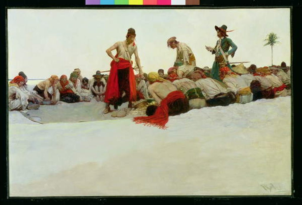 Detail of So the Treasure was Divided, 1905 by Howard Pyle