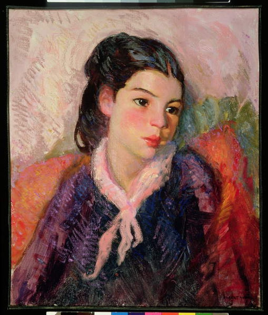 Detail of Little Girl of the Southwest, 1917 by Robert Cozad Henri