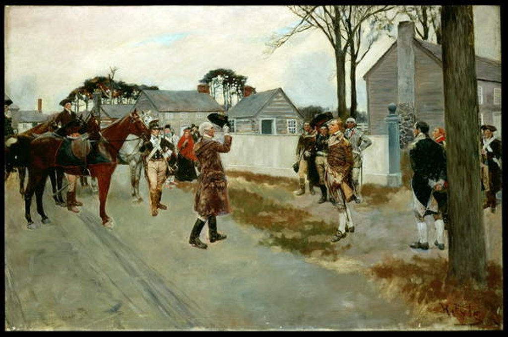 Detail of The Meeting of Greene and Gates at Charlotte, N.C. by Howard Pyle