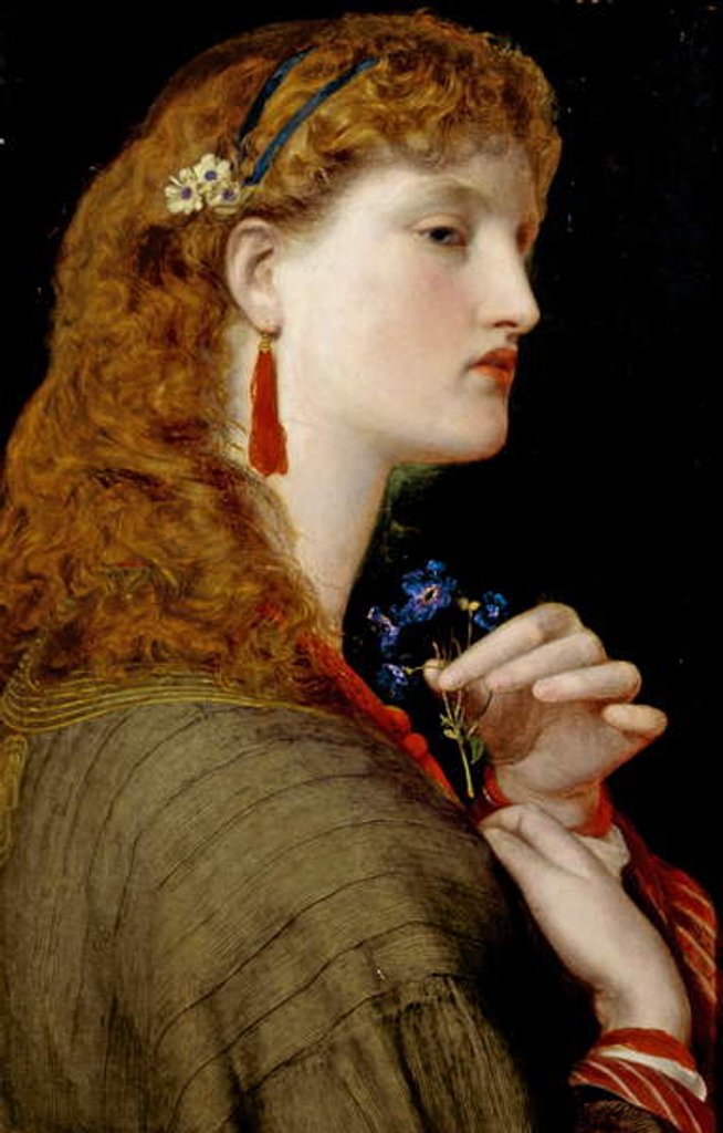 Detail of May Margaret, 1865-66 by Anthony Frederick Augustus Sandys