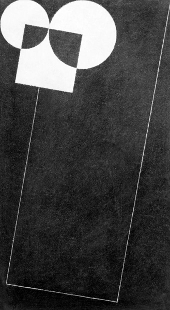 Detail of Slate, with Square and Two Cirles, 2004 by George Dannatt