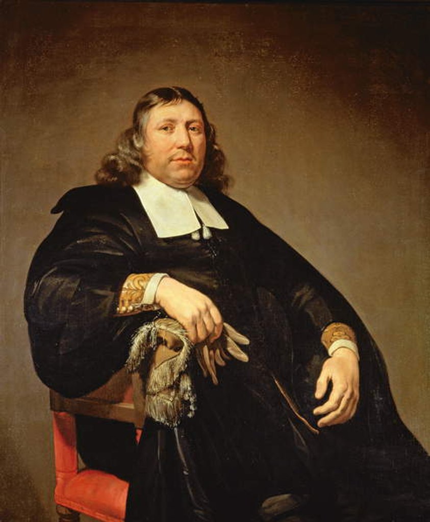 Detail of Portrait of Dammas Guldewagen, c.1657 by Jan de Bray