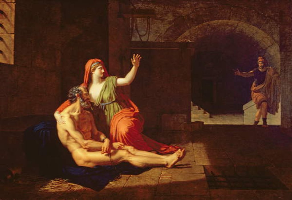 Detail of Roman Charity 1800 by Francois Xavier Fabre