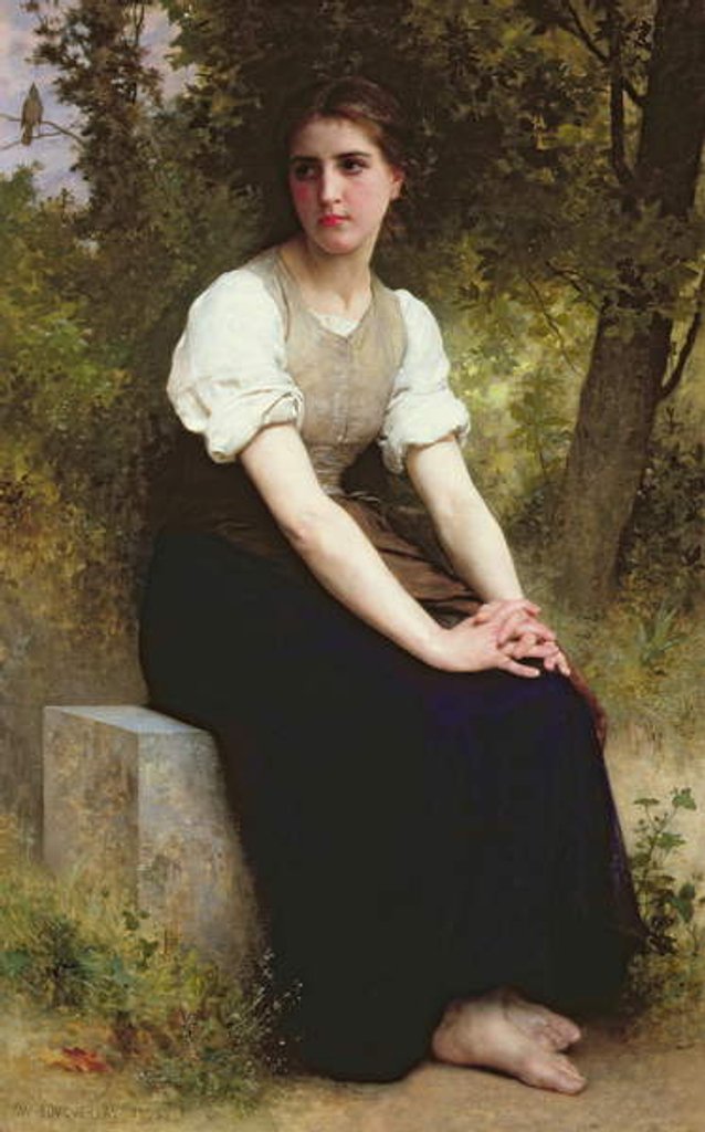 Detail of The Song of the Nightingale, c.1895 by William-Adolphe Bouguereau