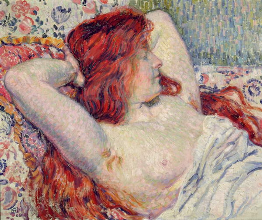 Detail of Woman with Red Hair, 1906 by Theo van Rysselberghe