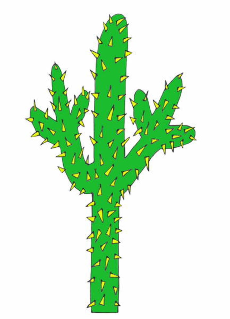 Detail of Cactus by Daisy de Villeneuve