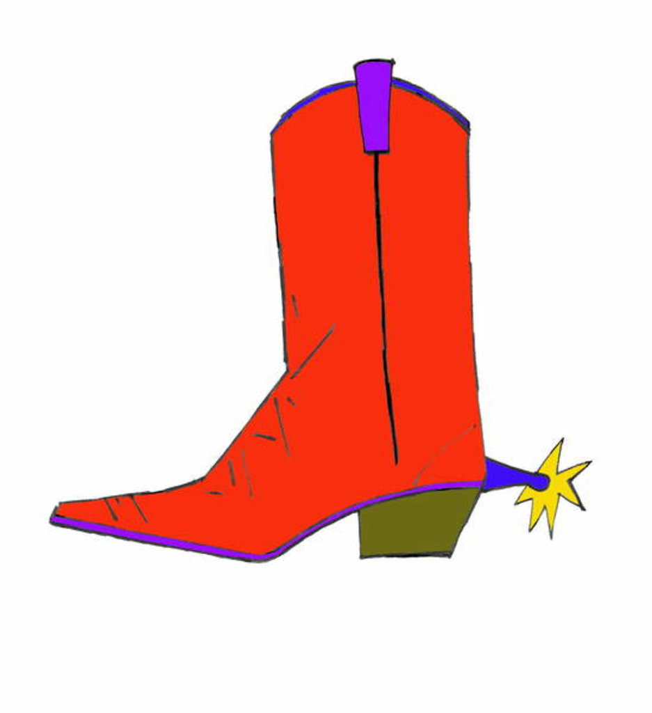 Detail of Cowboy Boot, 2017 by Daisy de Villeneuve