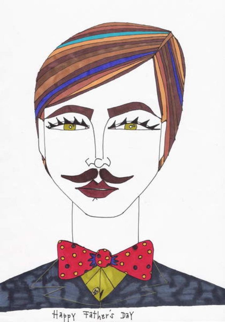 Detail of Happy Father's Day, 2017 by Daisy de Villeneuve