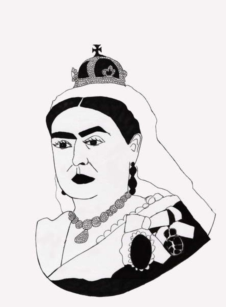 Detail of Queen Victoria, 2017 by Daisy de Villeneuve