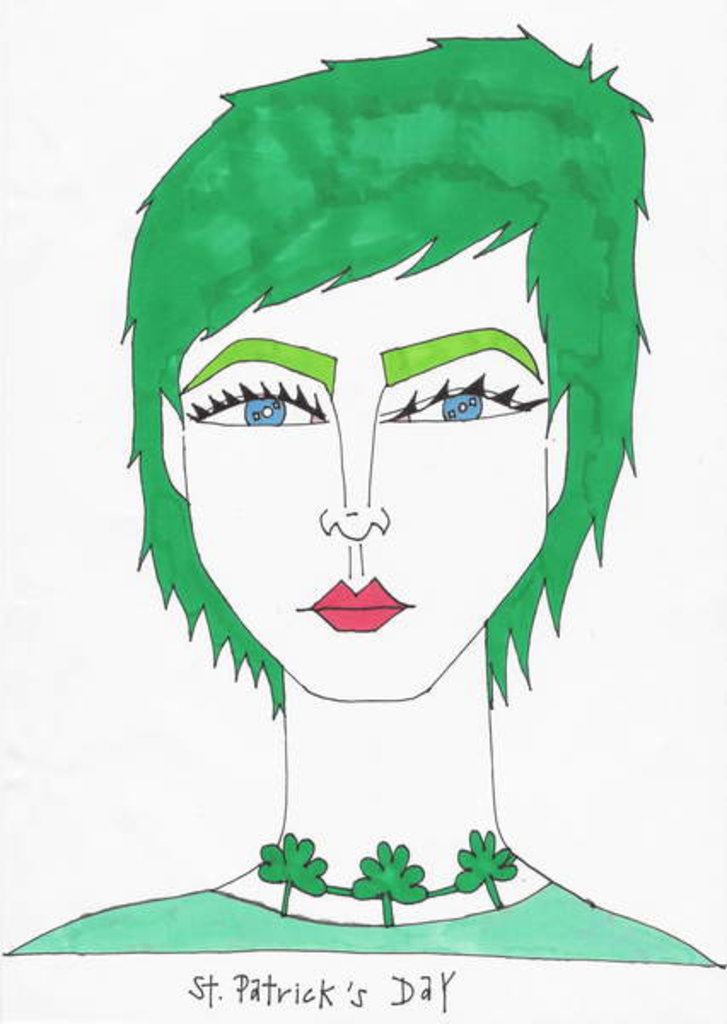 Detail of St. Patricks Day, 2017 by Daisy de Villeneuve