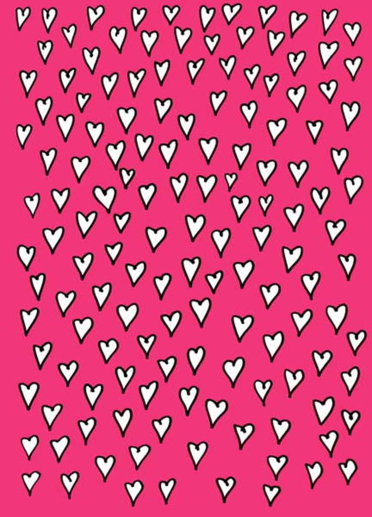 Detail of White Heart Pink, 2017 by Daisy de Villeneuve