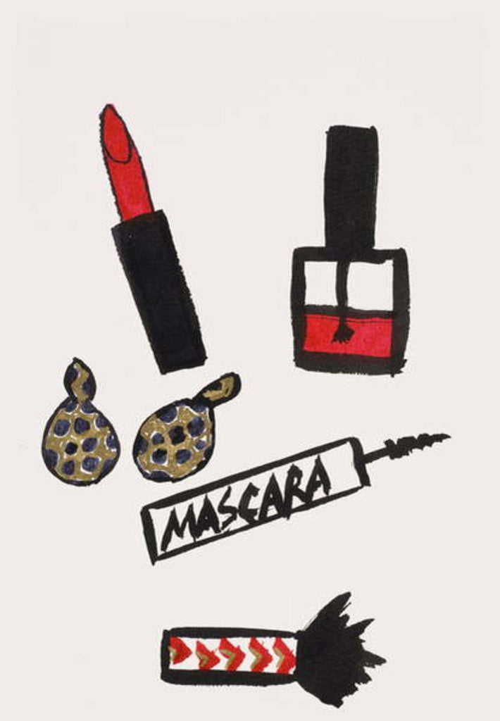 Detail of Accessories and Make-up, 2017 by Daisy de Villeneuve